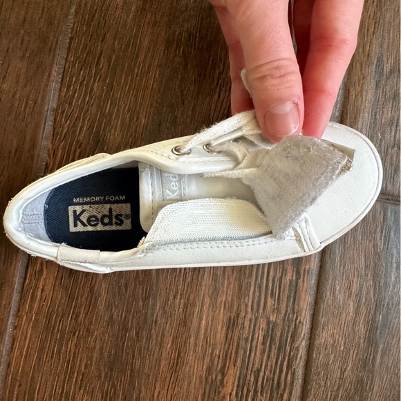 Keds Toddler Baby Size 8 Unisex Sneakers White Kickstart Core Velcro Lace Up - Picture 7 of 8